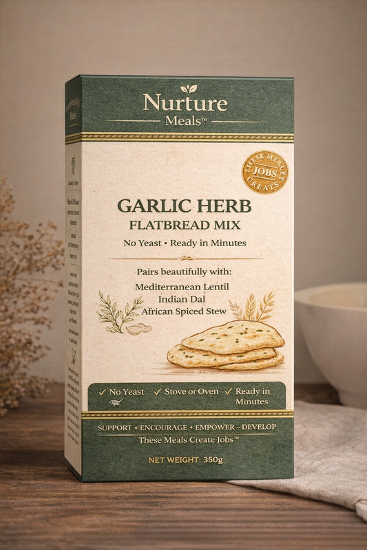 Nurture Garlic Herb Flatbread Mix