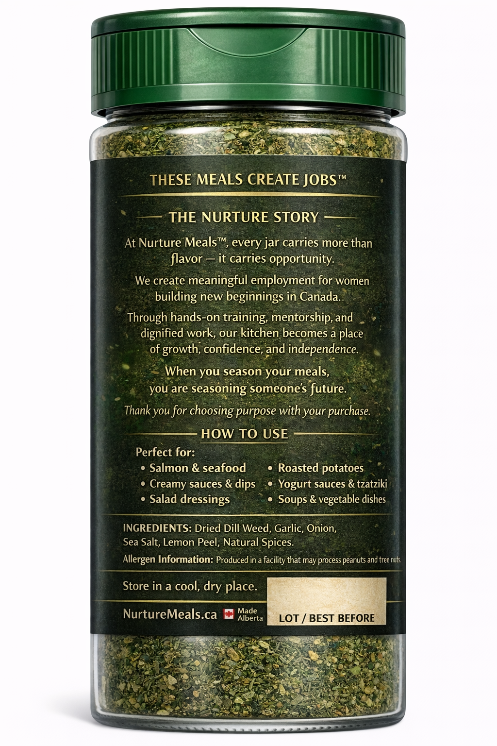 Nurture Meals w/ Dill Spice Blend