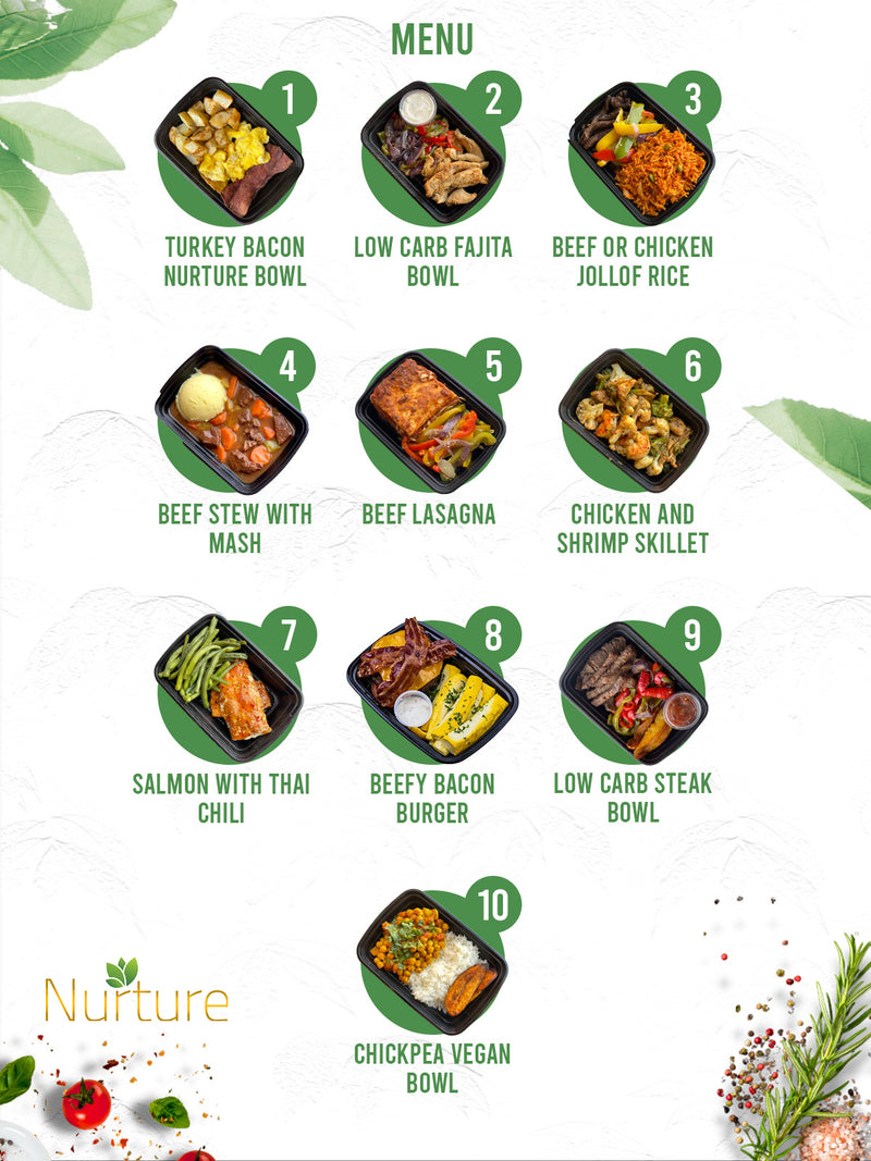 MIX & MATCH 5 (+1 FREE) WEEKLY MEALS PLAN
